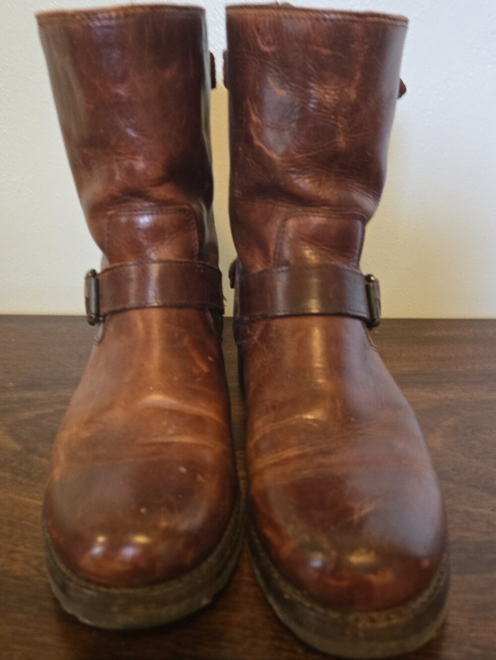 FRYE Veronica Short Boot Leather Antique Brown Womens 9 - Picture 3 of 11